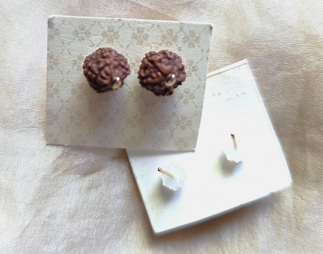 Rudraksha Ohrstecker